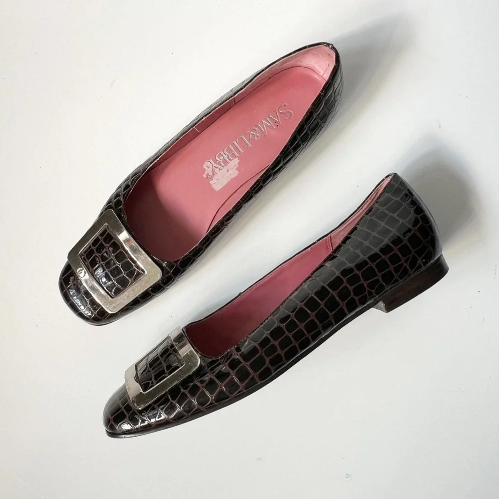 Sam & Libby croc embossed